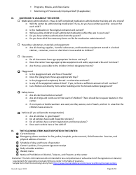 Initial Licensure Inspection Checklist - Louisiana, Page 3