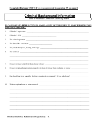 Commercial Subcontractor Registration Application - Arkansas, Page 9