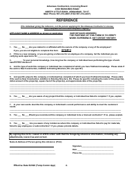 Temporary Commercial Licensing Application - Arkansas, Page 4
