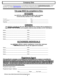 Residential Roofing Registration - Arkansas, Page 5