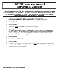 Home Improvement Specialty New Application - Arkansas, Page 3