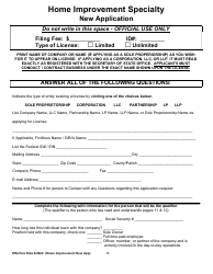 Home Improvement Specialty New Application - Arkansas, Page 5