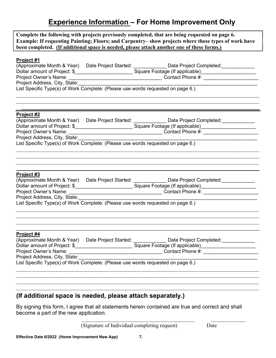 Home Improvement Specialty New Application - Arkansas, Page 7