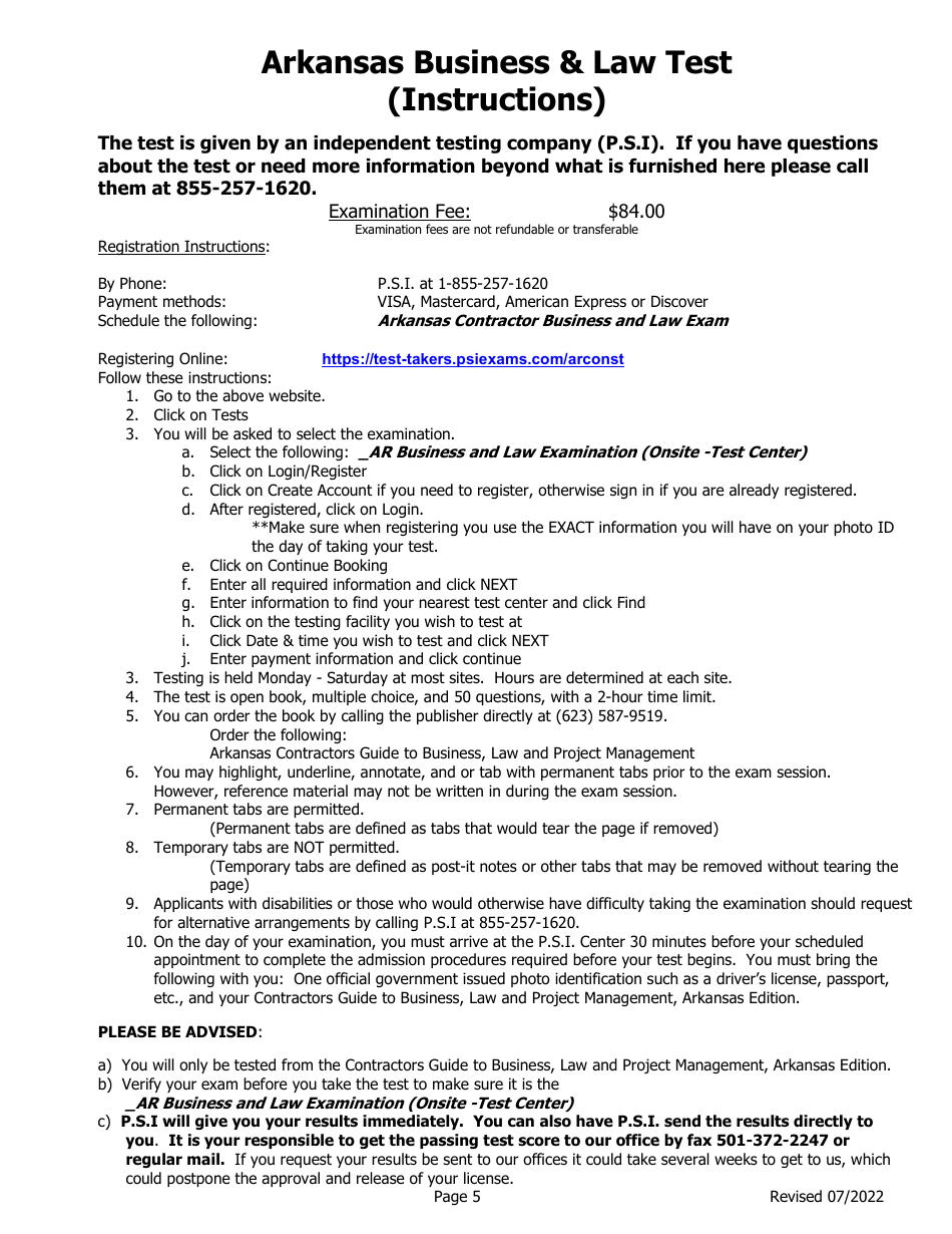 Qualifier Change Form - Arkansas, Page 5