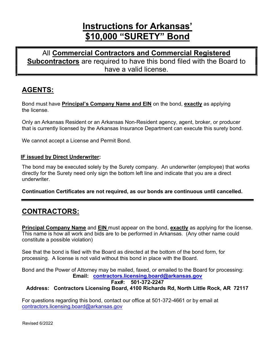 Arkansas 10 000 Surety Bond Download Printable PDF Templateroller arkansas-10-000-surety-bond-download-printable-pdf-templateroller
