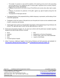 Conditional Use Permit Application Checklist &amp; Information Handout - City of Petaluma, California, Page 5