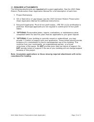 Vermont Historic Preservation Grants Application - Vermont, Page 10