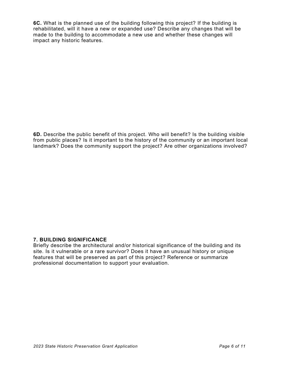 2023 Vermont Vermont Historic Preservation Grants Application Fill