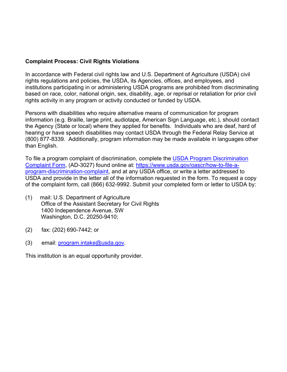 Attachment C Statement of Eligibility - Senior Farmers Market Nutrition Program - New York, Page 2