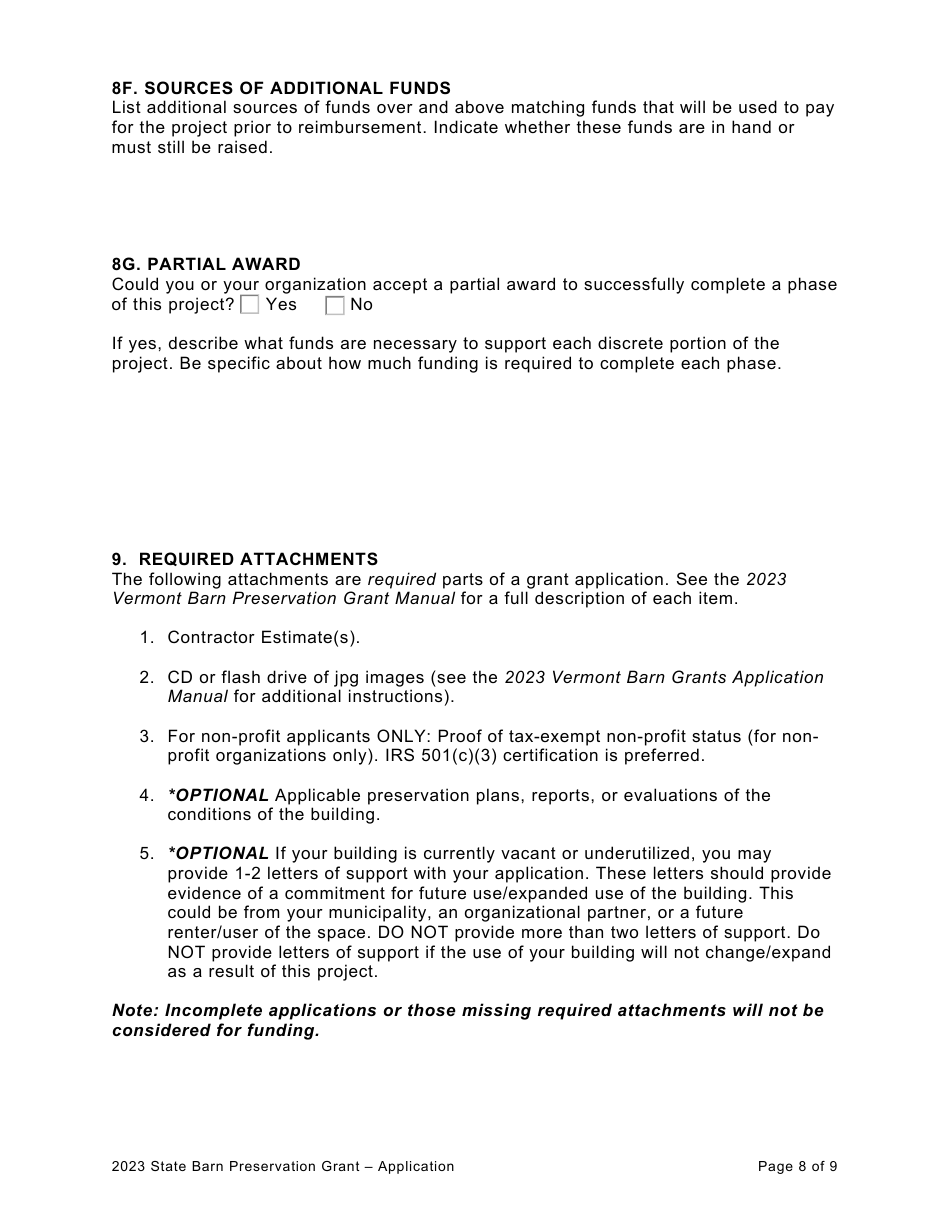 Vermont Barn Preservation Grants - Vermont, Page 8