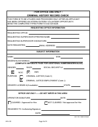 Form HR1:35 Application for Internship, Externship or Volunteer Opportunity - Nebraska, Page 9