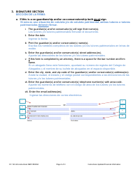 Instructions for Form CC16:2.40 Updated Financial Information - Nebraska (English/Spanish), Page 2