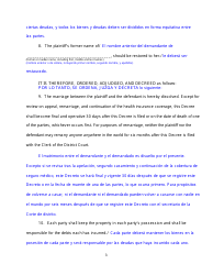 Form DC6:4.6 Decree of Dissolution (No Children) - Nebraska, Page 3