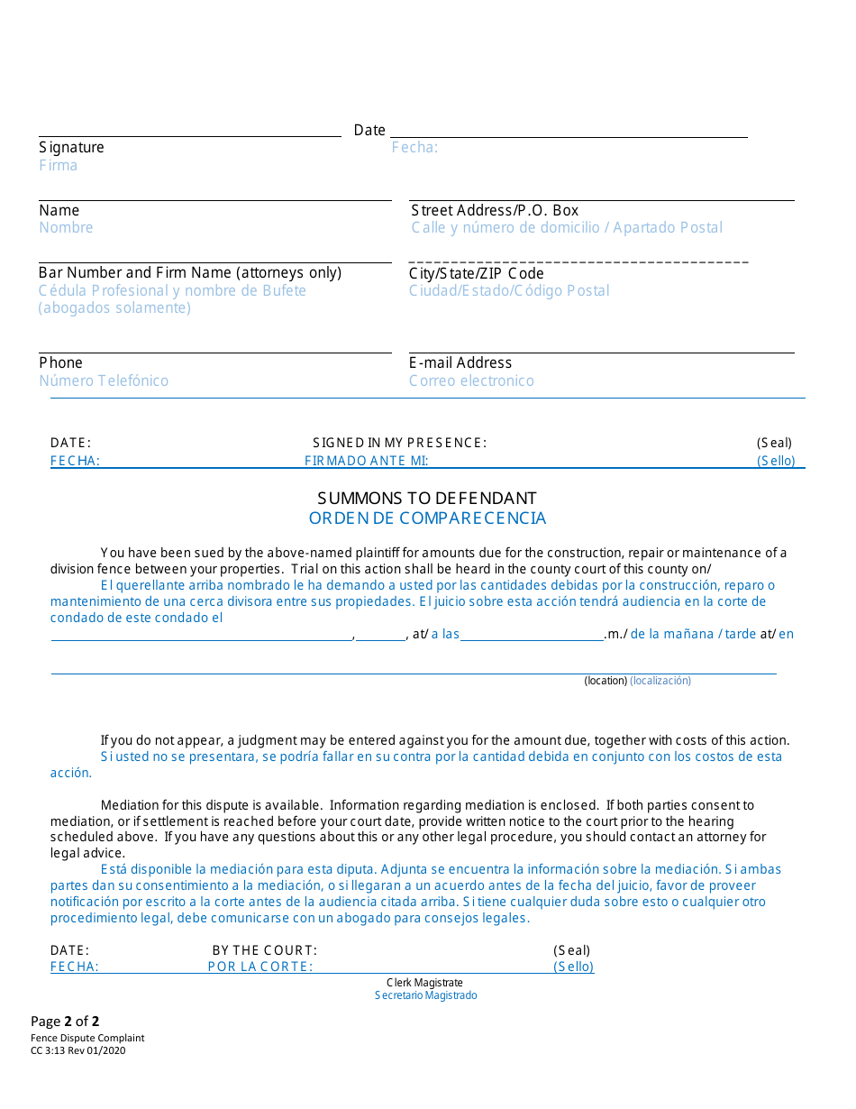 Form CC3:13 - Fill Out, Sign Online and Download Fillable PDF, Nebraska ...