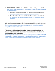 Instructions for Form CC16:2.11 Proof of Restricted Account From Depository or Financial Institution - Nebraska, Page 2