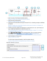 Instructions for Form CC16:2.18 Notice of Newly Discovered Assets - Nebraska (English/Spanish), Page 2