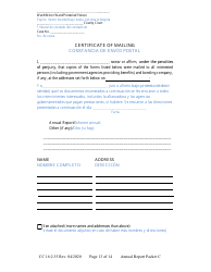 Form CC16:2.35 Packet C - Conservatorship Annual Reporting Forms - Nebraska (English/Spanish), Page 19