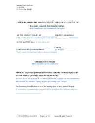 Form CC16:2.35 Packet C - Conservatorship Annual Reporting Forms - Nebraska (English/Spanish), Page 7