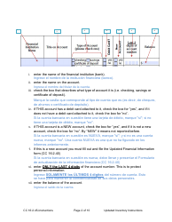 Instructions for Form CC16:2.45 Updated Inventory - Nebraska, Page 2