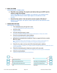 Instructions for Form CC16:2.10W Waiver of Notice - Nebraska (English/Spanish), Page 2