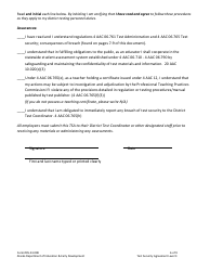 Form 05-23-008 Test Security Agreement Level 3 - Alaska, Page 6