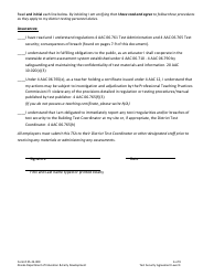 Form 05-23-009 Test Security Agreement Level 4 - Alaska, Page 6