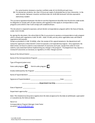 Form 05-23-019 Statement of Assurance - Correspondence Program - Alaska, Page 4