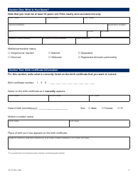 Form VR172 Application for the Correction of a Nyc Birth Certificate - New York City, Page 2