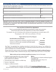 Form VR172 Application for the Correction of a Nyc Birth Certificate - New York City, Page 4