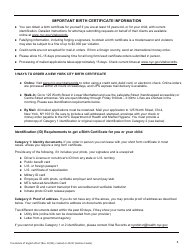 Form VR67 Birth Certificate Application - New York City, Page 4