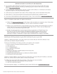Form VR67 Birth Certificate Application - New York City (English/Polish), Page 4