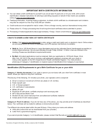 Form VR67 Birth Certificate Application - New York City (English/Yiddish), Page 4