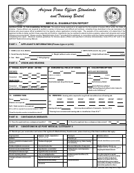 Document preview: AZPOST Form ME Medical Examination Report - Arizona