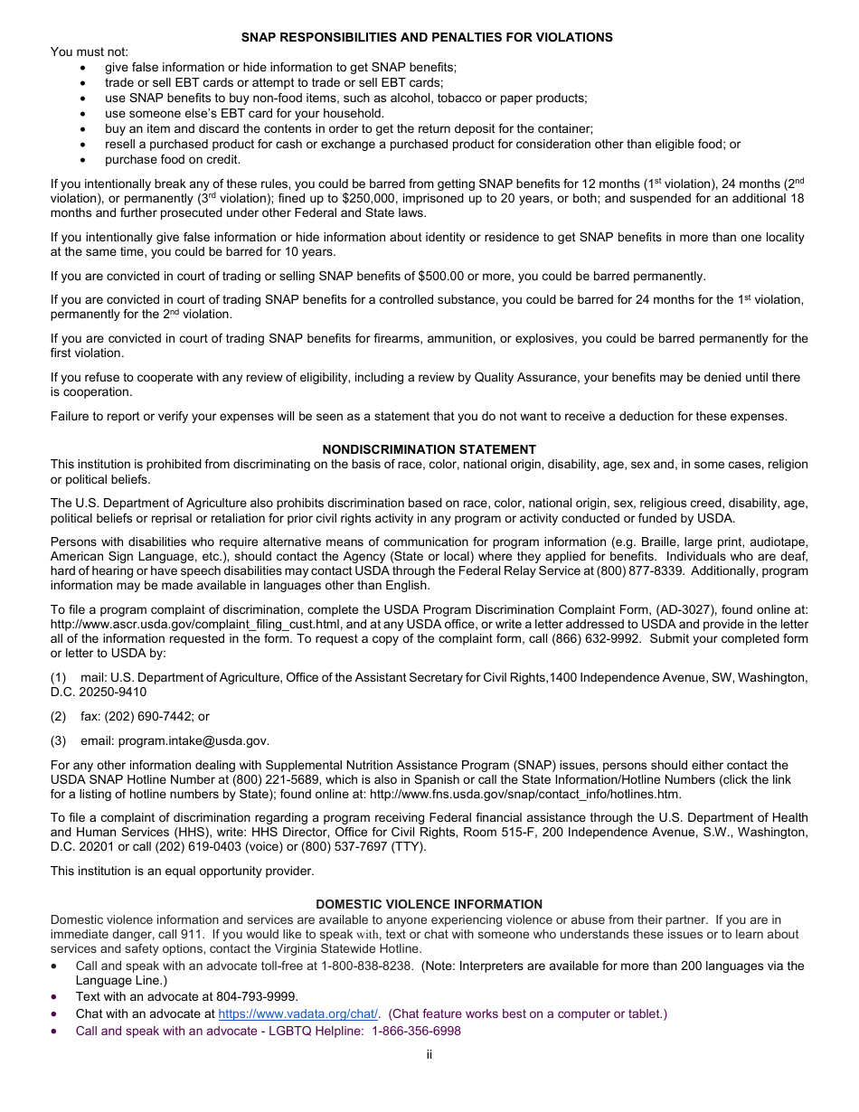 Form 032-03-824A-00-ENG Application for the Elderly Simplified Application Project (Esap) - Virginia, Page 2