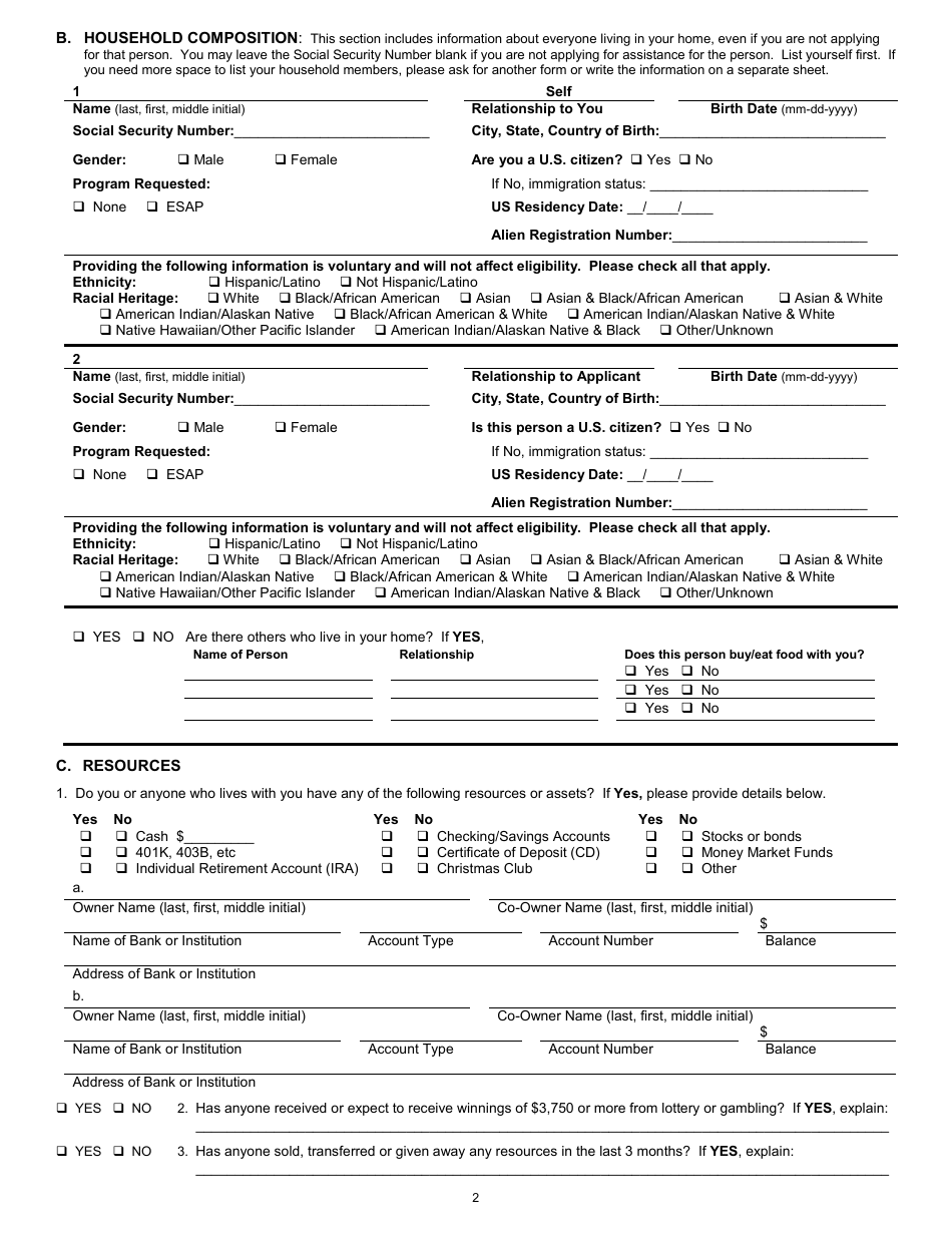 Form 032-03-824A-00-ENG Application for the Elderly Simplified Application Project (Esap) - Virginia, Page 6