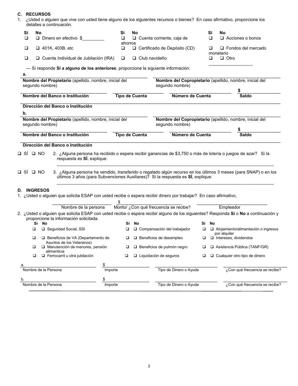 Formulario 032-03-824A-00-SPA Solicitud Proyecto De Solicitud Simplificada Para Ancianos (Esap) - Virginia (Spanish), Page 7