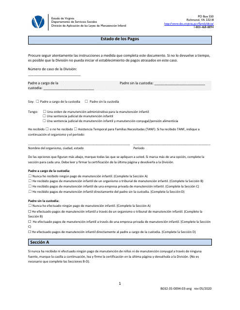 Formulario B032-35-0094-03-ENG  Printable Pdf