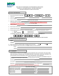 Refund and Transfer of Credit Application - New York City, Page 2