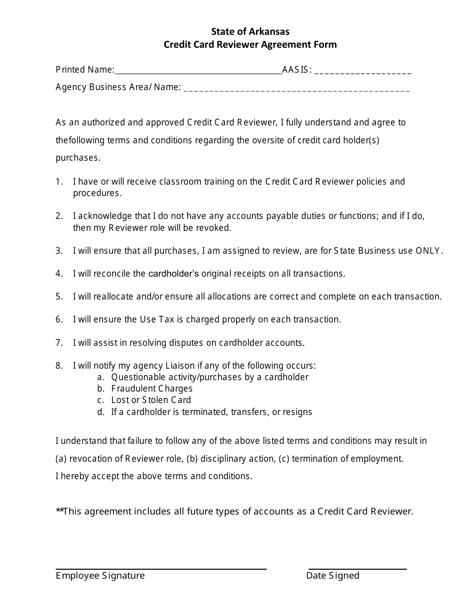 Reviewer / Allocator Setup Application - Bank of America - Arkansas, Page 2