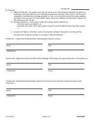 Form SRV-1 Services Contract - Arkansas, Page 6