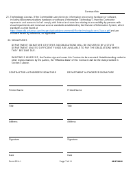 Form SRV-1 Services Contract - Arkansas, Page 7