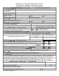 Document preview: Form 032-02-0745-15-ENG Auxiliary Grant Certification - Virginia, 2022