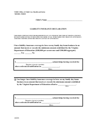 Document preview: Liability Insurance Declaration - Virginia