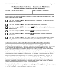 Document preview: Medication Administration - Decision to Administer - Virginia
