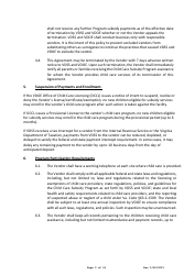 Child Care Center Vendor Agreement - Child Care Subsidy Program - Virginia, Page 3