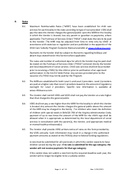 Child Care Center Vendor Agreement - Child Care Subsidy Program - Virginia, Page 6
