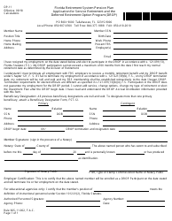 Form DP-11 Application for Service Retirement and the Deferred Retirement Option Program (Drop) - Florida, Page 2