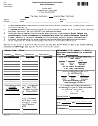 Form FC-1 Salary Certification - Florida