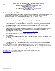 Document preview: Form OAP-RMD Application for Required Minimum Distribution Authorization - State Senior Management Service Optional Annuity Program (Smsoap) - Florida