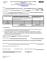 Document preview: Form ORP-CHANGE-1 State University System Optional Retirement Program (Susorp) Change Form - Florida